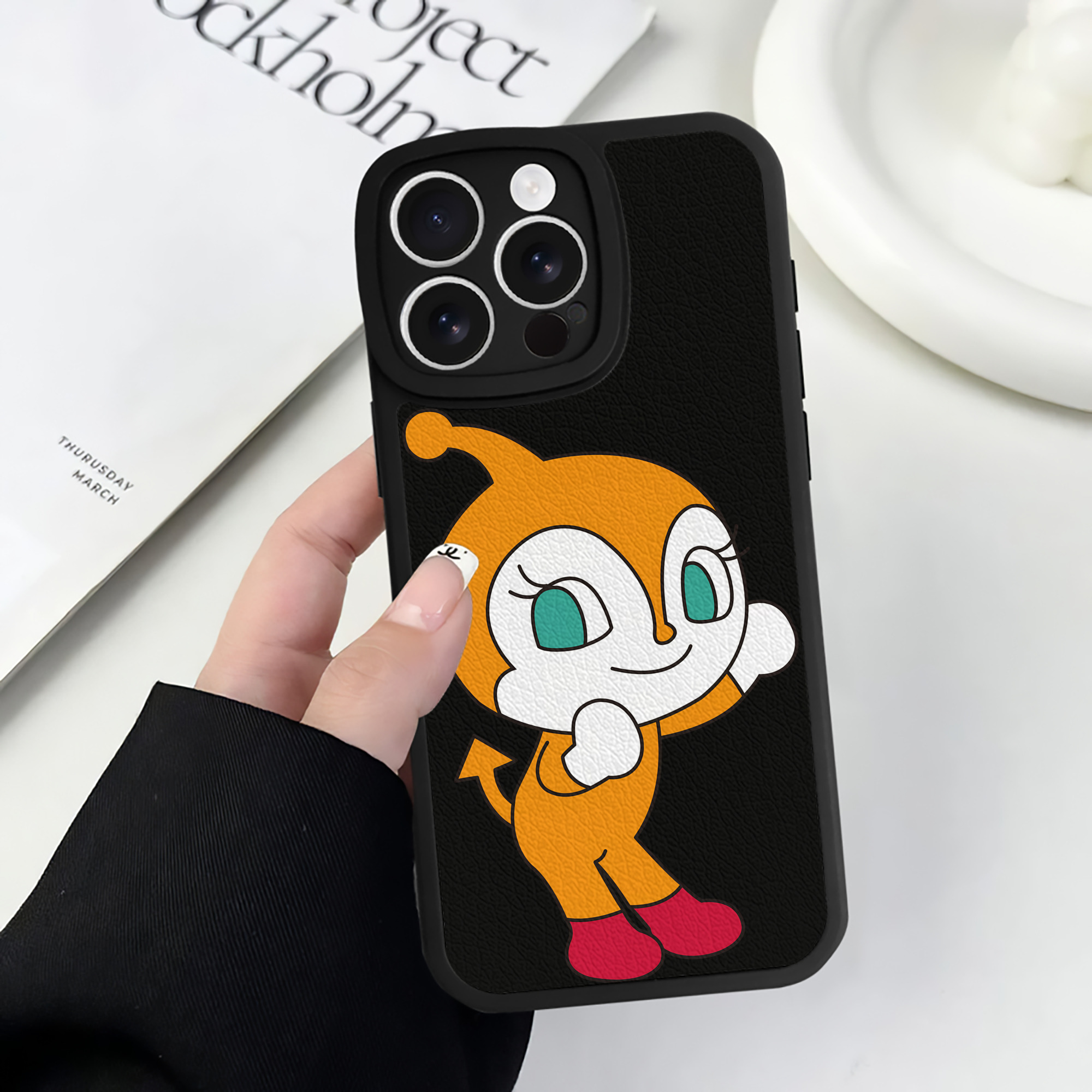 （画像用） アンパンマン Anpanman 【iPhone 16シリーズ対応】シリコンスマホケース（レザー調） 材質：シリコン
